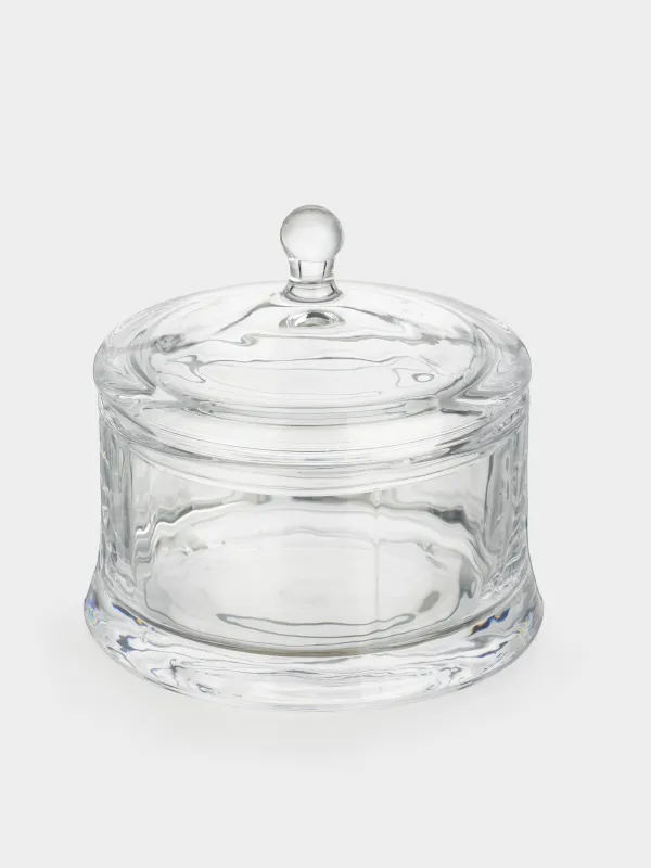 Кәмпит ыдысы, 11x10 см, қақпағы бар, шыны, Clear, image-3