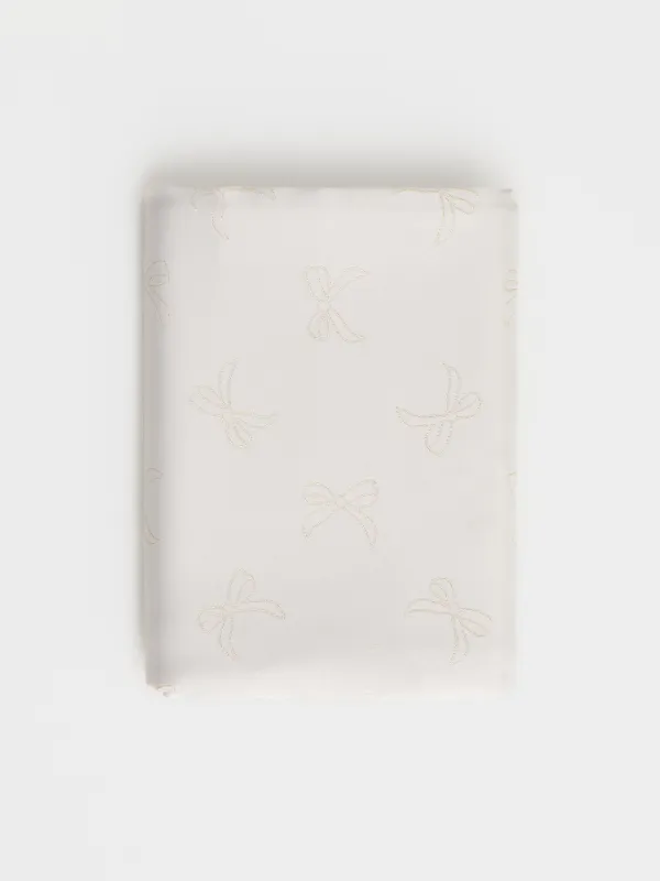 Дастархан, 160х160 см, жаккард, полиэстер, сарғылт-қоңыр, Қар ұшқындары мен бұтақтар, Mountain snowflake, image-7