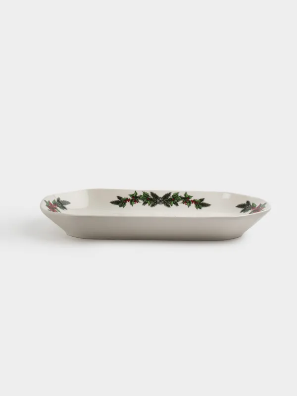 Блюдо, 31х17 см, фарфор N, белое, Дом в лесу, Forest house, image-2