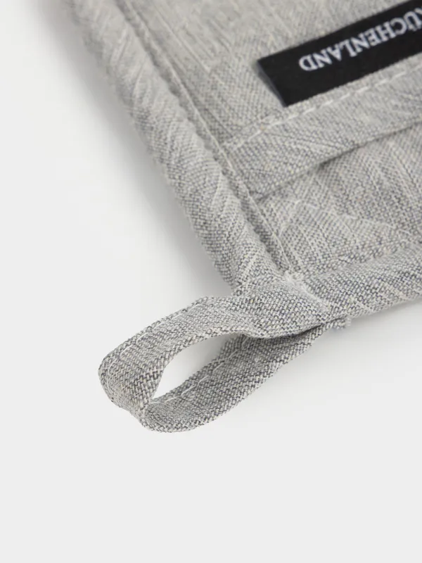 Подставка-прихватка, 18x18 см, неопрен/текстиль, квадратная, коричневая, BBQ, image-3