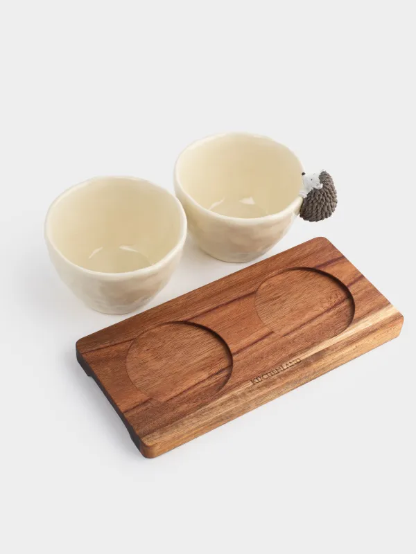 Набор для закусок, на подставке, Еж, Noble tree, image-3