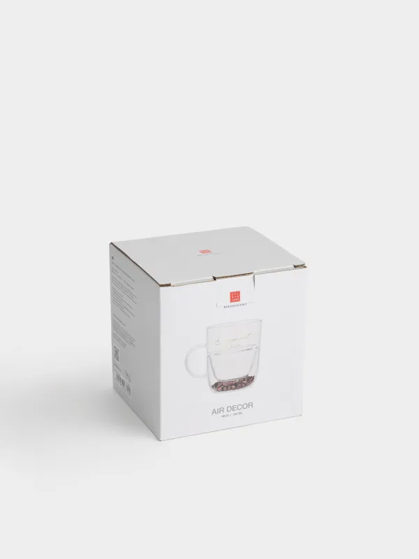 Саптыаяқ, 350 мл, шыны Б, ішінде кофе дәндері бар, Enjoyment in a cup, Air decor, image-4