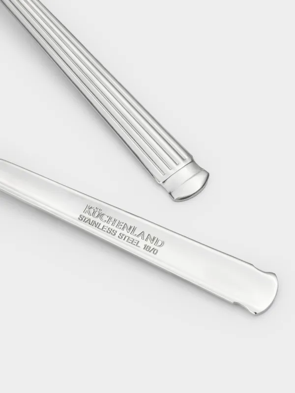 Шай қасық, 2 дана, болат, Жолақтар, Manresa, image-1