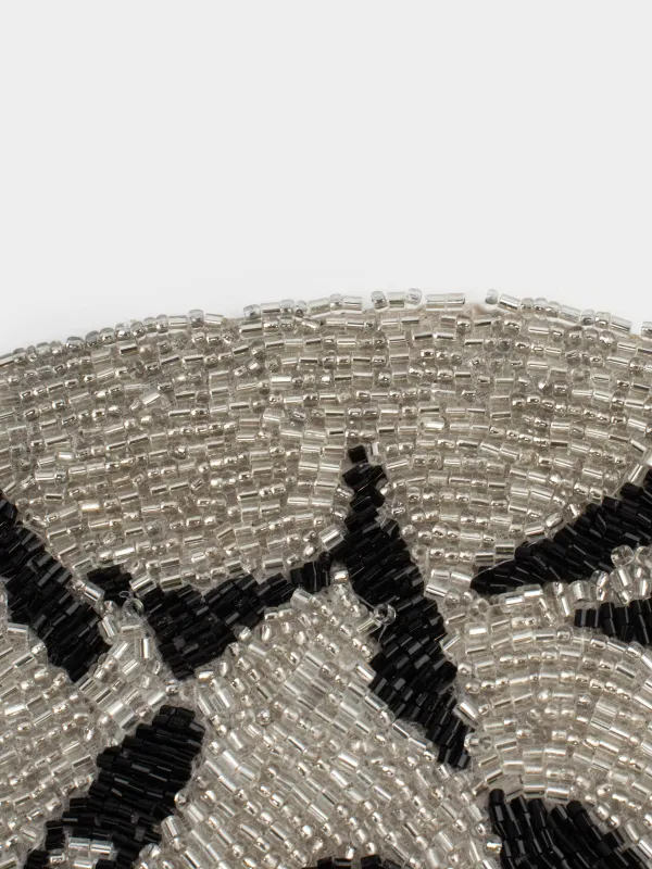 Салфетка под приборы, 30х40 см, бисер, овальная, серебристая, Лошадь, Art beads, image-5