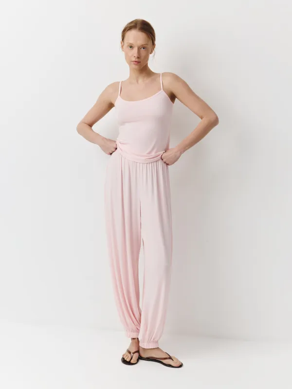 Әйелдер шалбары, үйге арналған, өлшемі S, бамбук/эластан К, қызғылт, Elodie, image-0