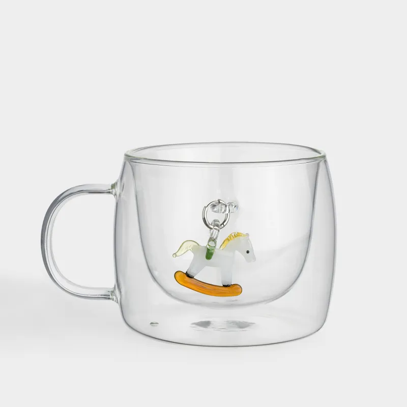 Саптыаяқ, 360 мл, аспасы бар, шыны Б/металл, Жылқы, Air figure