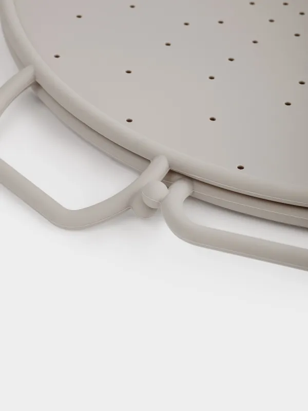 Табаға арналған бөлгіш қақпақ, 31 см, жиналмалы, силикон, сұр-қоңыр, Soft kitchen, image-8