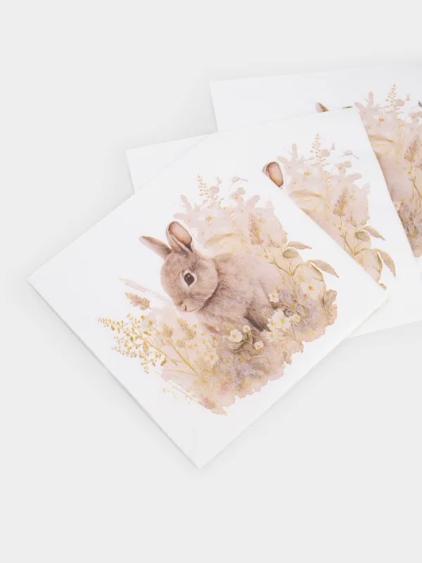 Салфетки бумажные, 33х33 см, 20 шт, Easter, image-2