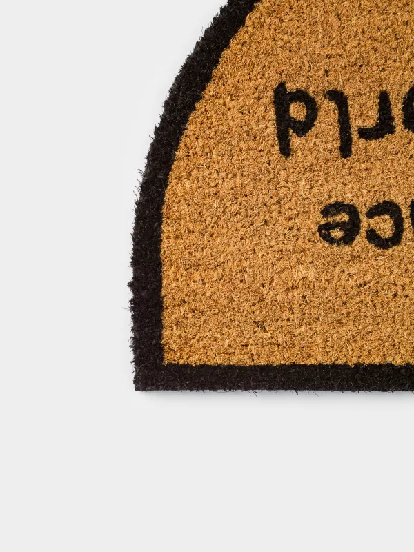 Коврик придверный, 40x60 см, кокос/ПВХ, полукруглый, коричневый, Best place, Home deco, image-1