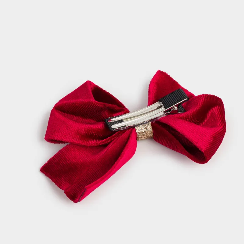 Заколка для волос, 10 см, полиэстер, красный, Бант, Hairstyle, image-4