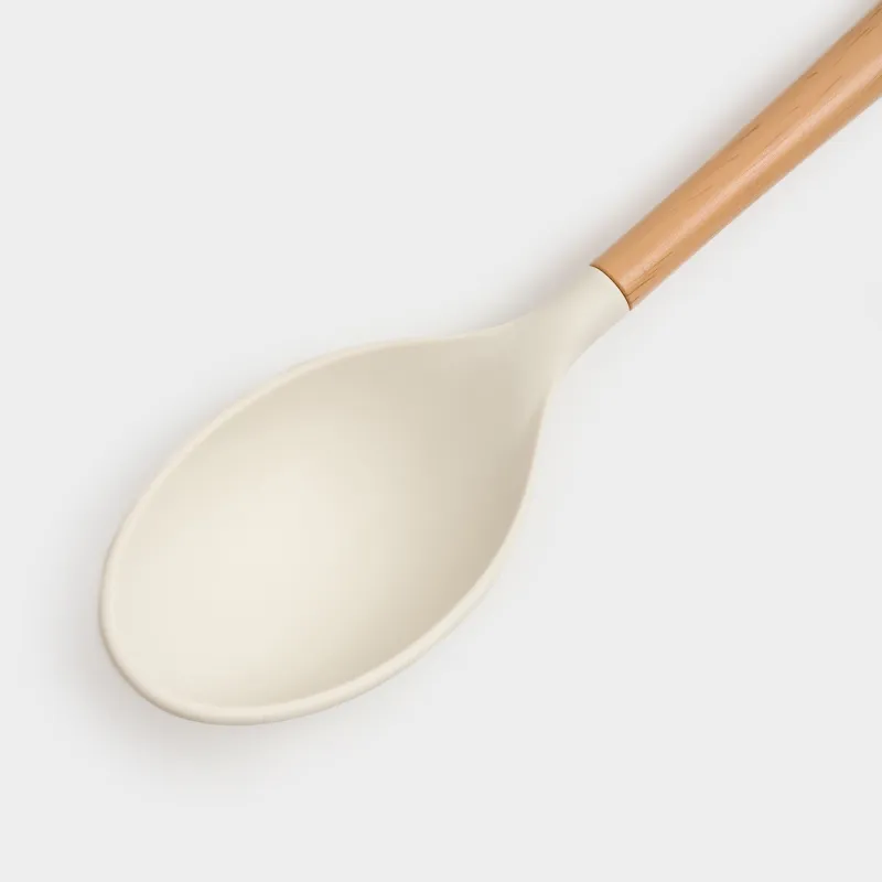 Сервистік қасық, 32 см, силикон/пластик, сарғылт-қоңыр, Letia, image-2