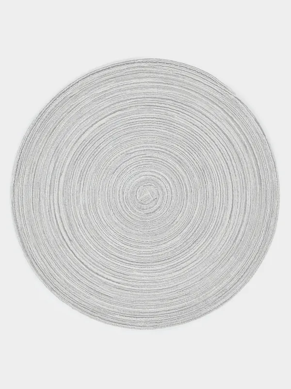 Салфетка под приборы, 38 см, полиэстер, круглая, песочно-бежевая, Rotary, image-0