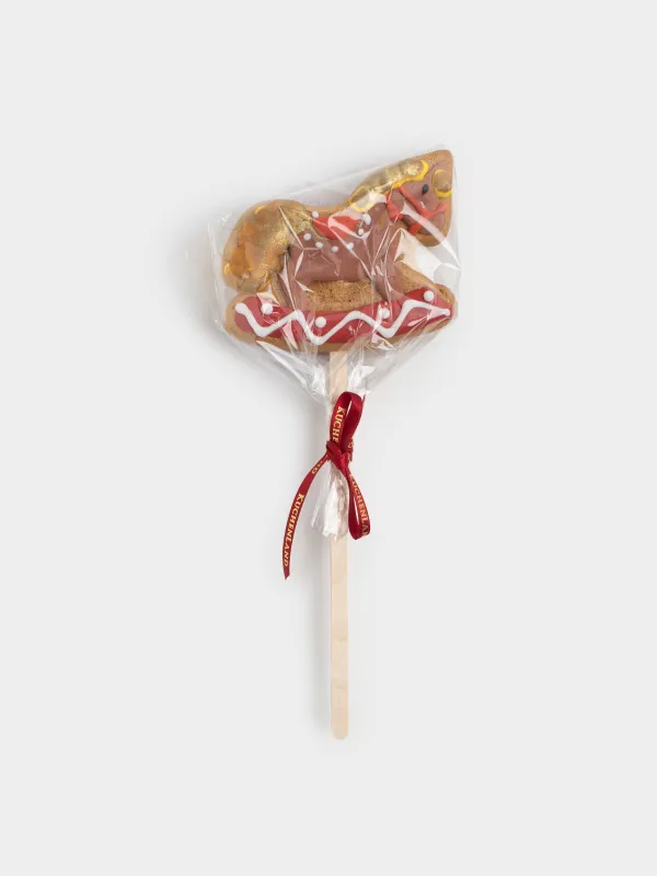 Пряник, 40 гр, глазурленген, балды, таяқшада, қоңыр, Жылқы, Prani, image-4