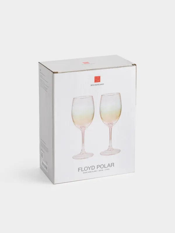 Бокал белого вина, 320 мл, 2 шт, стекло, перламутр, Floyd polar, image-6