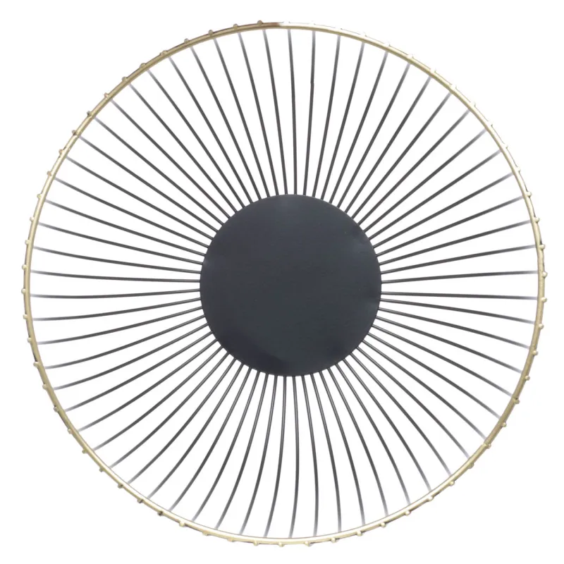 Жеміс себеті, 26 см, металл, қара, толқынды жиек, Twist B, image-1