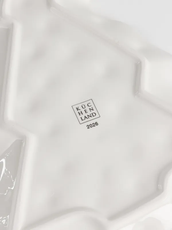 Ыдыс, 31х27 см, керамика, Жылқы, Сhristmas green, image-4