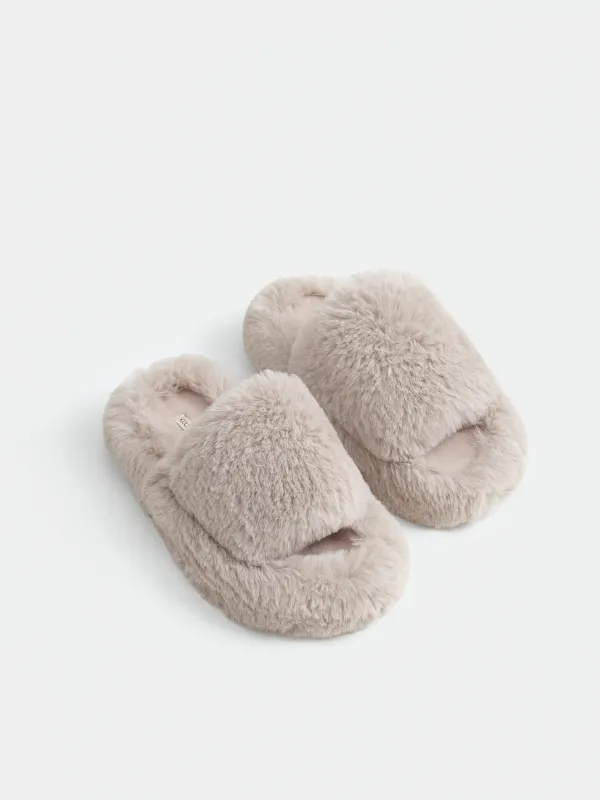 Тапочки домашние, серые, Bushy, image-5