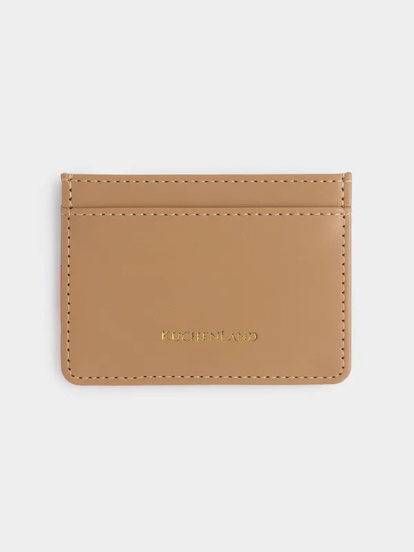 Картхолдер, 10х7 см, полиуретан, коричневый, Сердце, Heart accessory, image-4