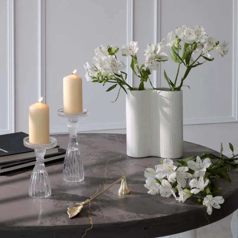 Шамды сөндіруге арналған қақпақ, 28 см, металл, алтын, Жапырақ, Fantastic gold, image-3