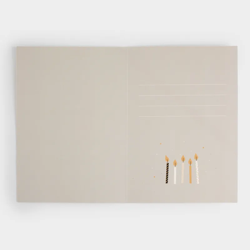 Сыйлық ашықхаты, 12х17 см, қағаз, сұр, Happy Birthday, Birthday, image-3