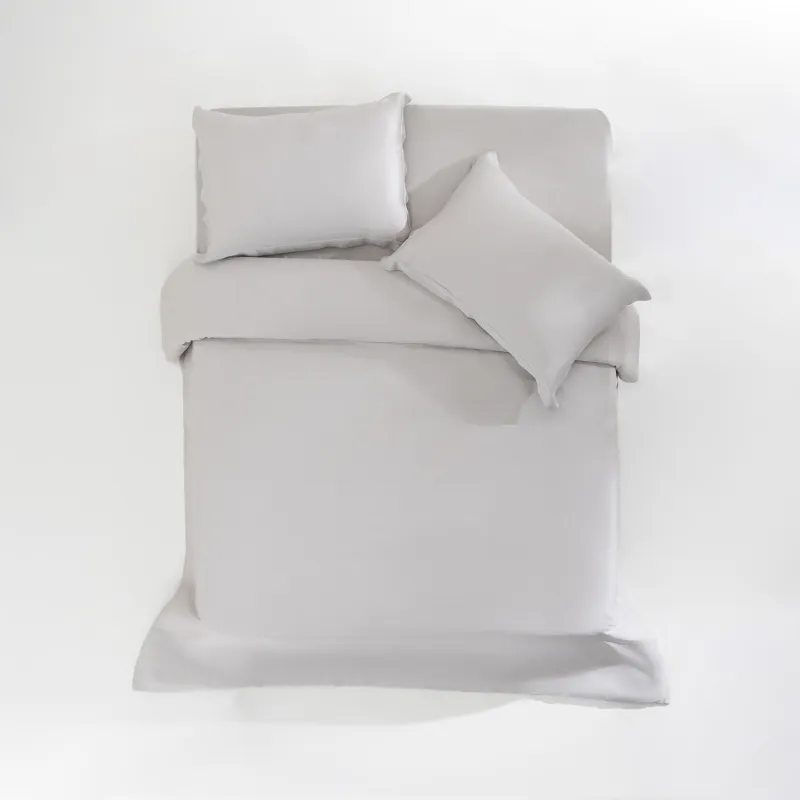 КПБ евро, бамбук, светло-серый, Pure bamboo