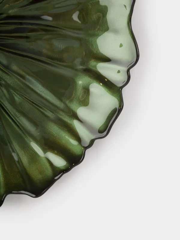 Түскі ас тәрелкесі, 28 см, шыны, жасыл, Verge, image-4