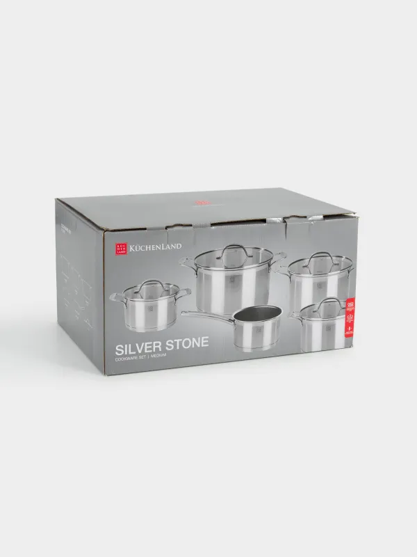 Ыдыс-аяқ жиынтығы, 5 зат, Medium, Silver Stone, image-11