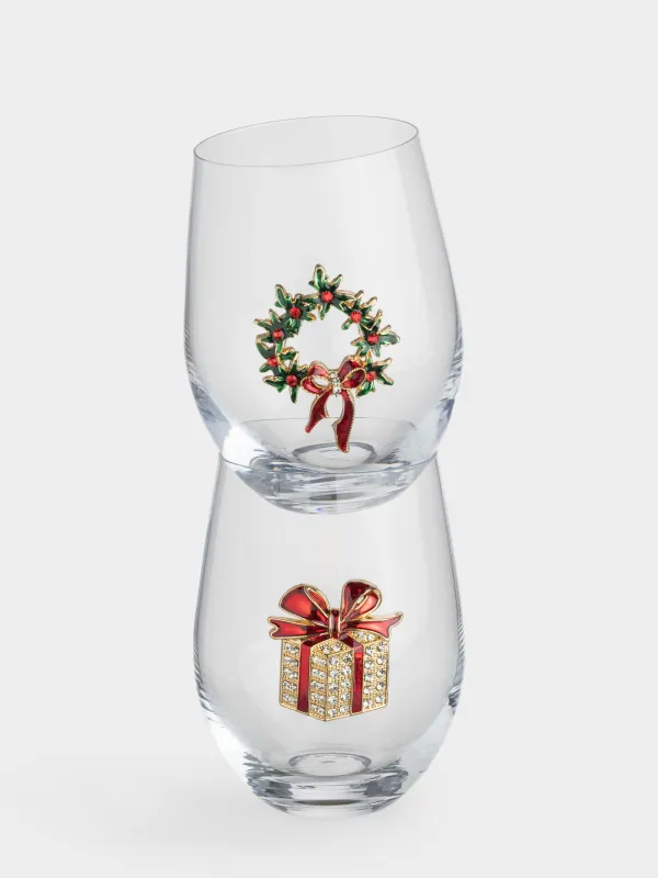 Шыны, 12 см, 540 мл, 2 дана, шыны/металл, Сыйлық және гүл шоқтары, Verset, image-1