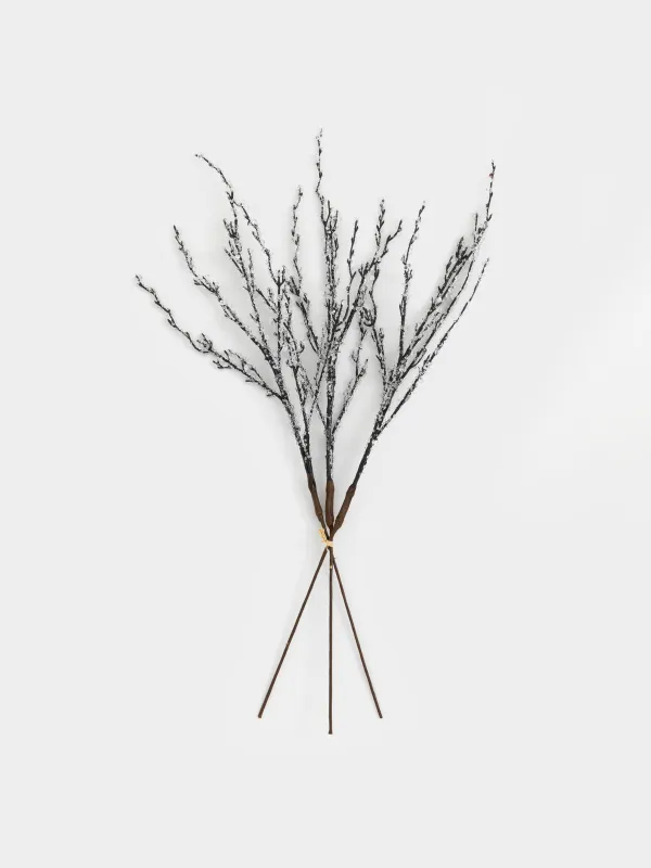 Сәндік бұтақ, 73 см, пластик/металл, Мұз бұтағы, Crystal decor, image-0