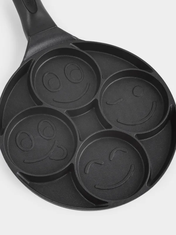 Сковорода для яиц и оладий, 21 см, 4 отд, с покрытием, алюминий, Смайл, Action, image-7