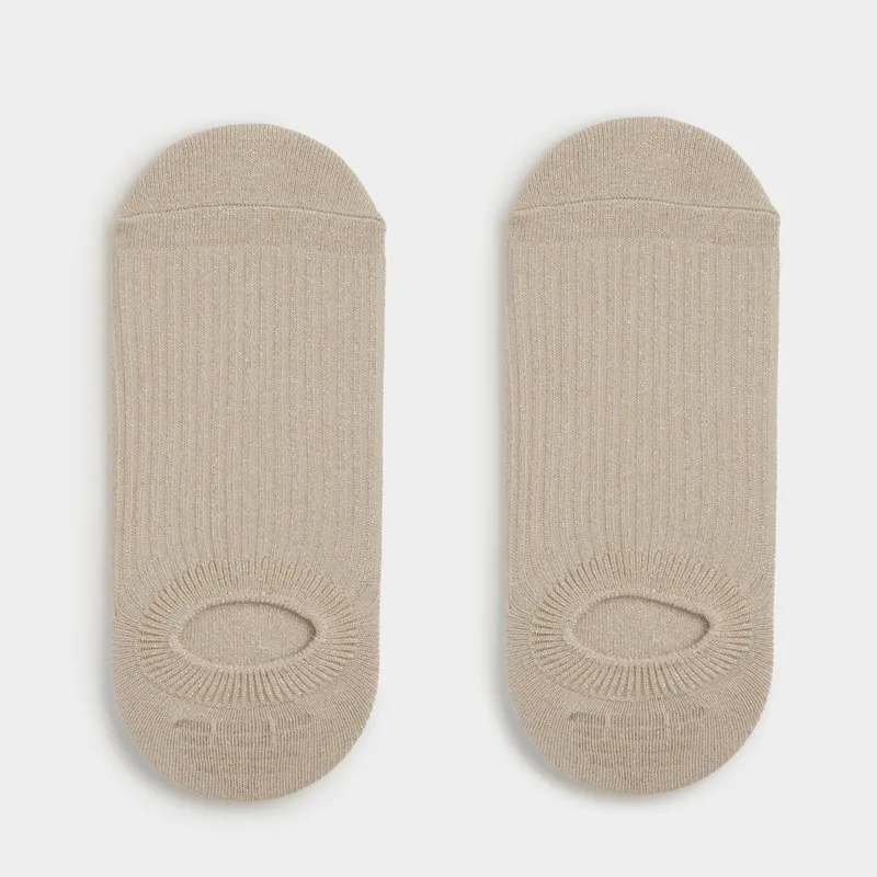 Әйелдерге арналған қысқа шұлықтар, өлшемі 36-38, мақта/нейлон, құм, Glint