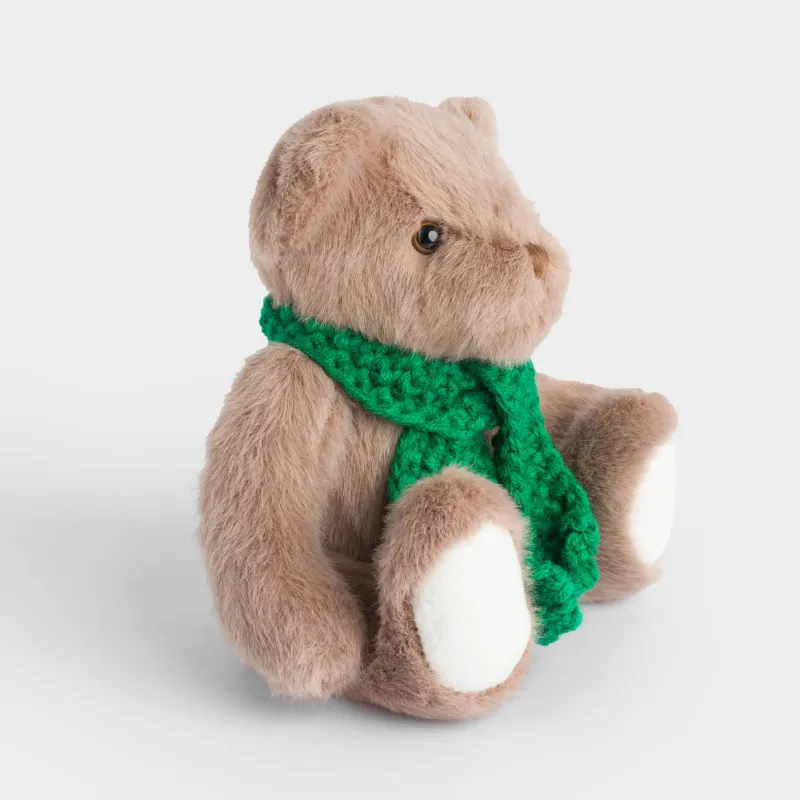 Ойыншық, 25 см, жұмсақ, қозғалмалы аяқтары бар, полиэстер, қоңыр, Аю, Bear, image-1