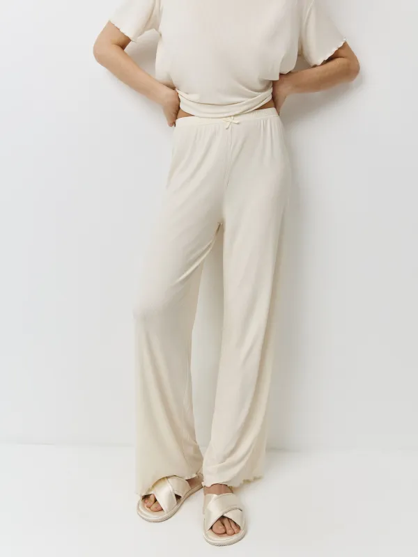 Брюки женские, домашние, с рюшами, Rosemary, image-1