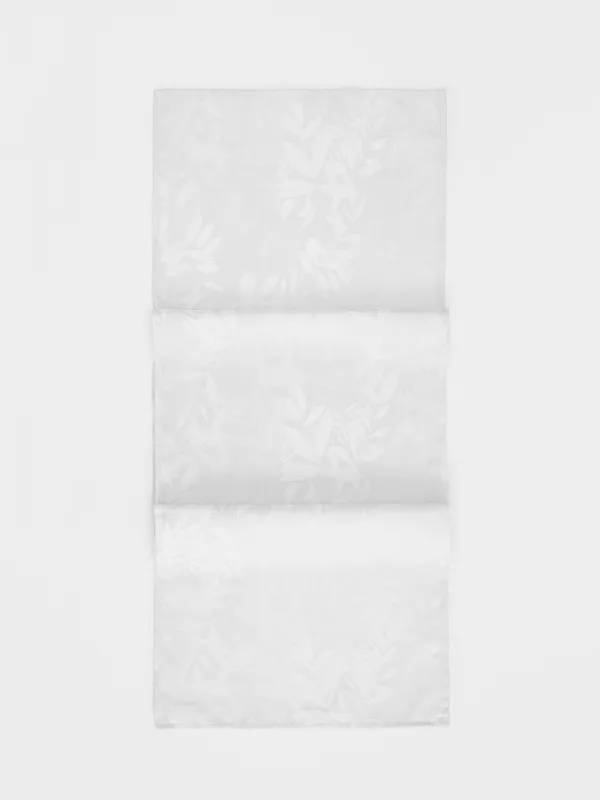 Дорожка настольная, 40х160 см, из жаккарда, Ветви, Patterned branches, image-0