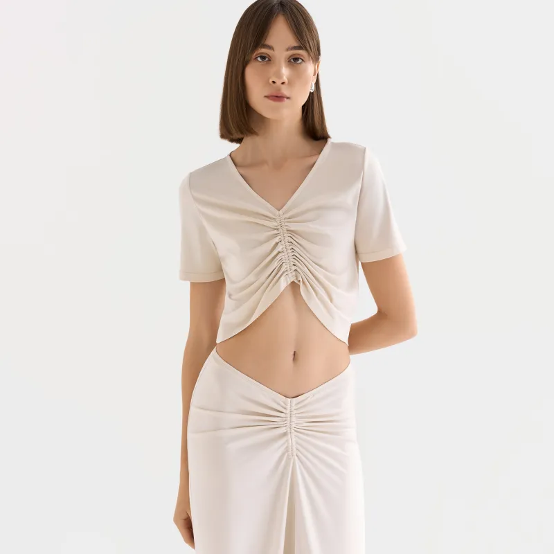 Кроп-топ со сборкой, Ametina