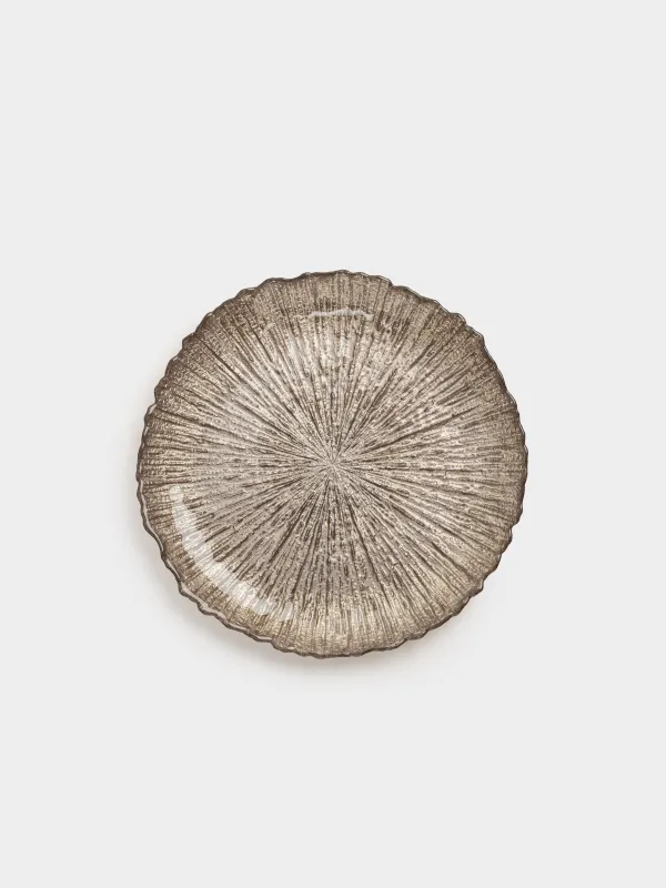 Тарелка закусочная, 21 см, стекло, коричневая, Raisen, image-0