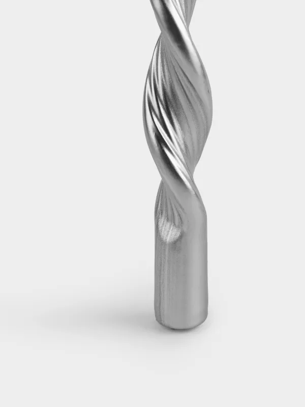 Шам, 2 дана, 20 см, жіңішке, күміс, Шиыршық, Spiral shape, image-2