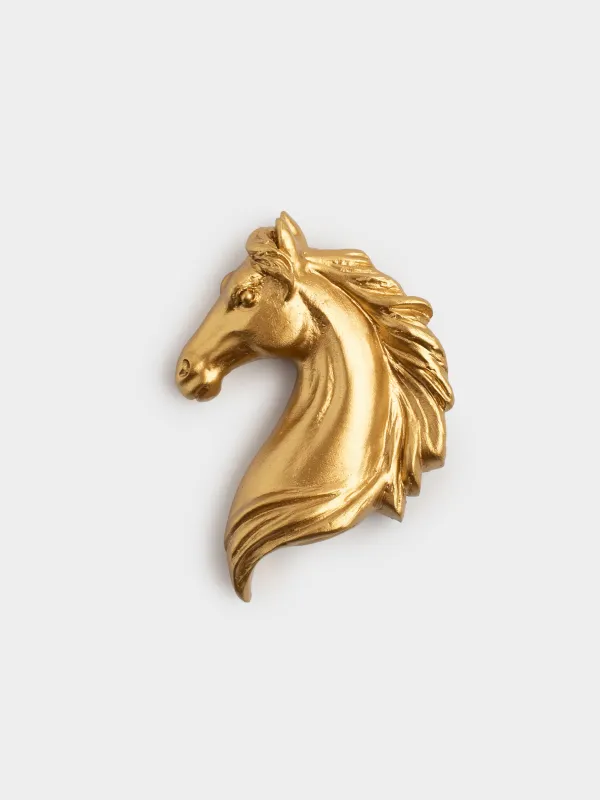 Магнит, 8 см, полирезин, Horse gold, image-0