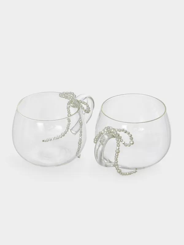 Саптыаяқ, 430 мл, 2 дана, шыны Б/пластик, Бантик, Pearl Antarctica, image-1