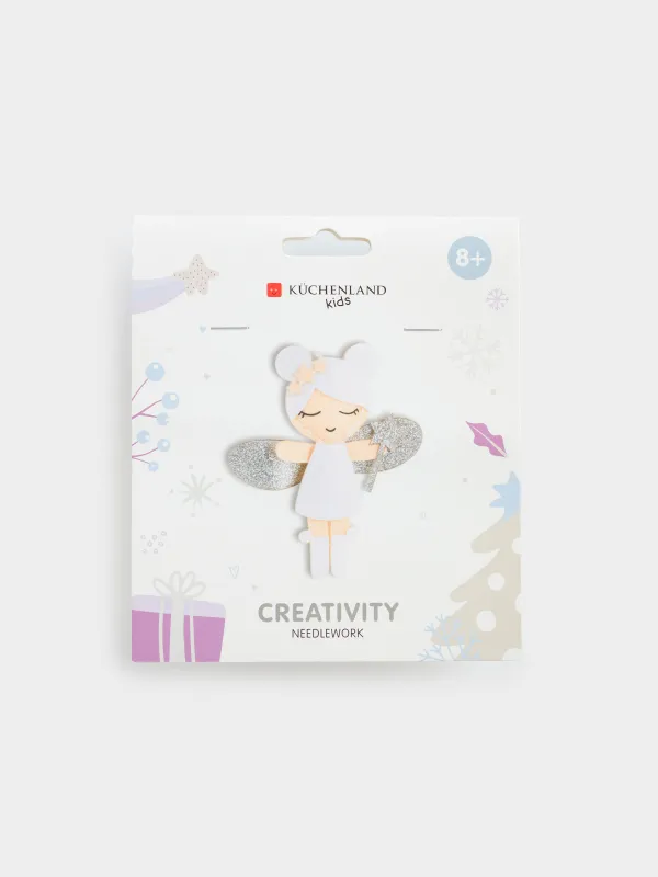 Шығармашылық жиынтығы, 13х11 см, қолөнер, киіз/мақта, салпыншақ, Періште, Creativity, image-0