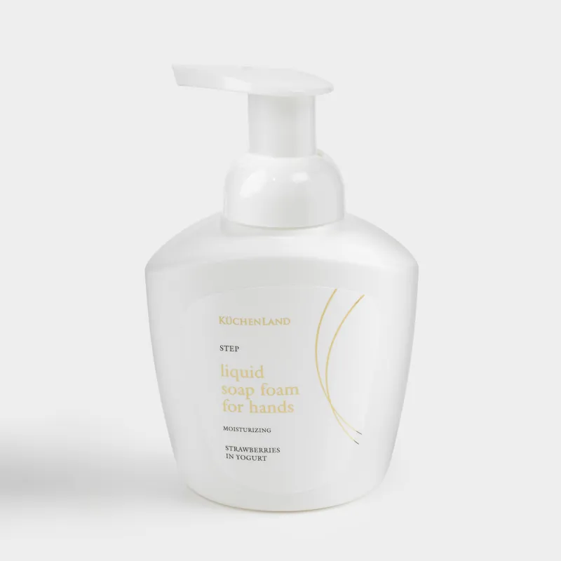 Қолға арналған сабын-көбік, 400 мл, диспенсері бар, Йогурт пен құлпынай, Step