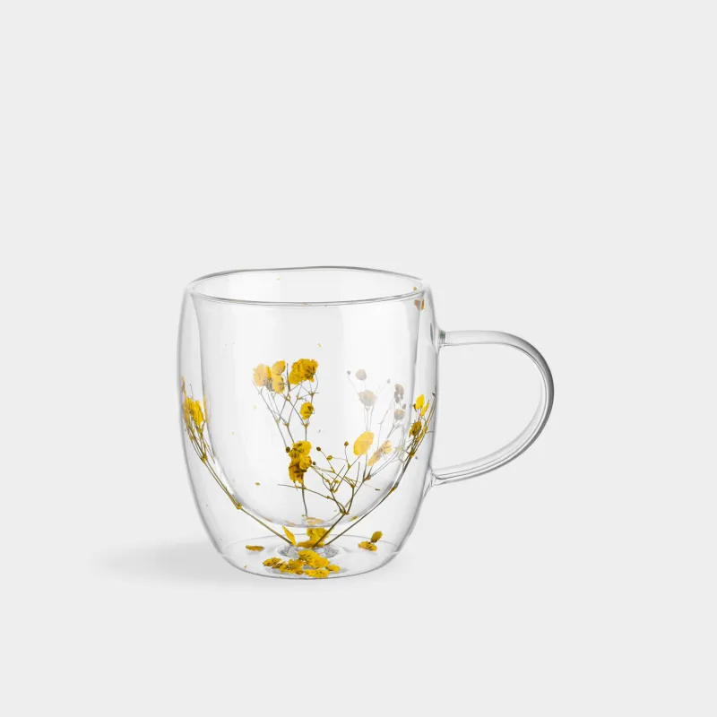 Саптыаяқ, 330 мл, шыны Б, ішінде кептірілген гүлдері бар, Гүлдер, Air decor