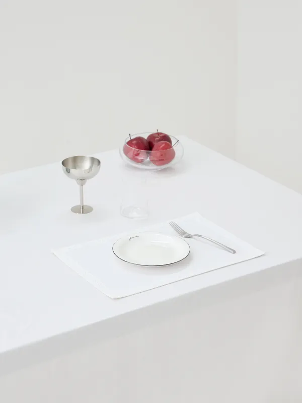 Аспаптарға арналған майлық, 30х45 см, PU жабыны бар, полиэстер/вискоза/зығыр, ақ, шілтер, Comely lace, image-4