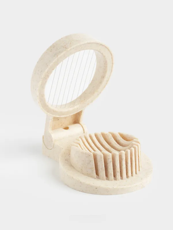 Яйцерезка, 12 см, сталь/пластик, бежевая, в крапинку, Soft speckled, image-0