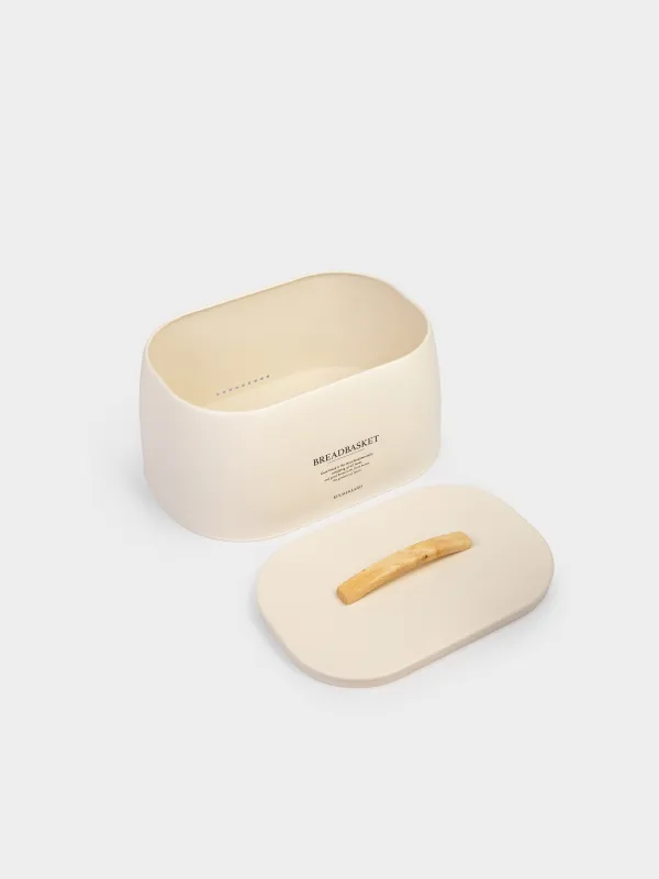Хлебница, 33х23х18 см, металл/дерево, овальная, молочная, Course, image-3