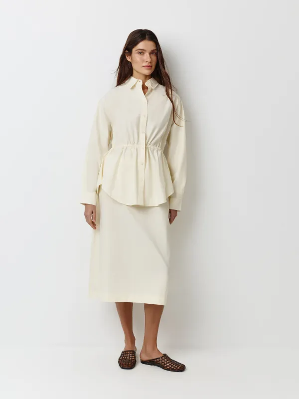 Әйелдер белдемшесі, миди, өлшемі L, мақта К, ашық сары, Irene, image-2