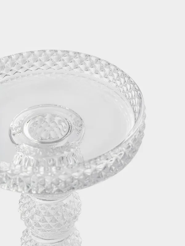 Шырағдан, 16 см, бір шам үшін, аяғы, шыны, Naiad, image-3