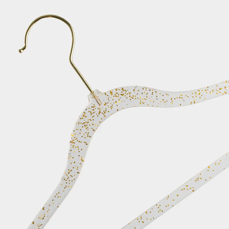 Ілгіштер, 30 см, 3 дана, балаларға арналған, пластик, мөлдір алтын жылтырмен, Shimmer, image-1