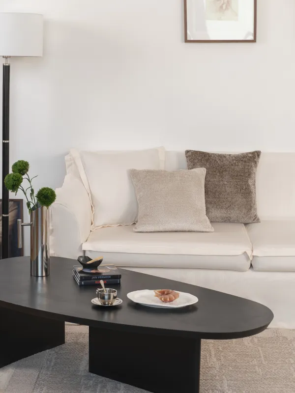 Сәндік жастық, 45х45 см, барқыт, қоңыр, Nordkap, image-3