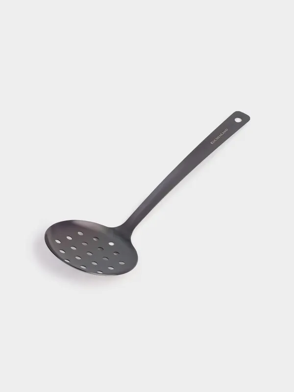 Шумовка, 35 см, сталь, темно-серая, Titanium, image-1